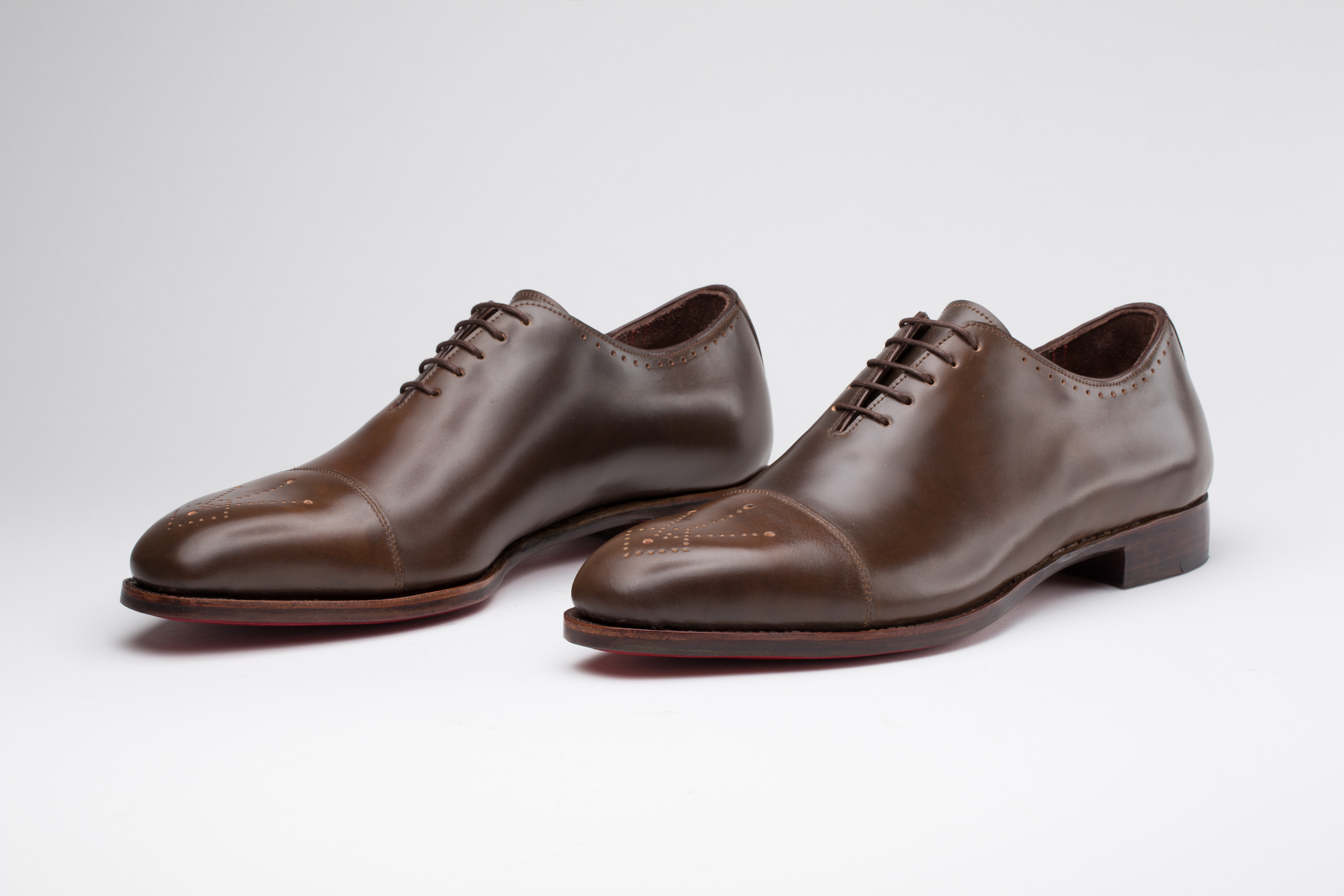 Herren Maßschuhe aus braunem Horween Cordovan repräsentativ und edel