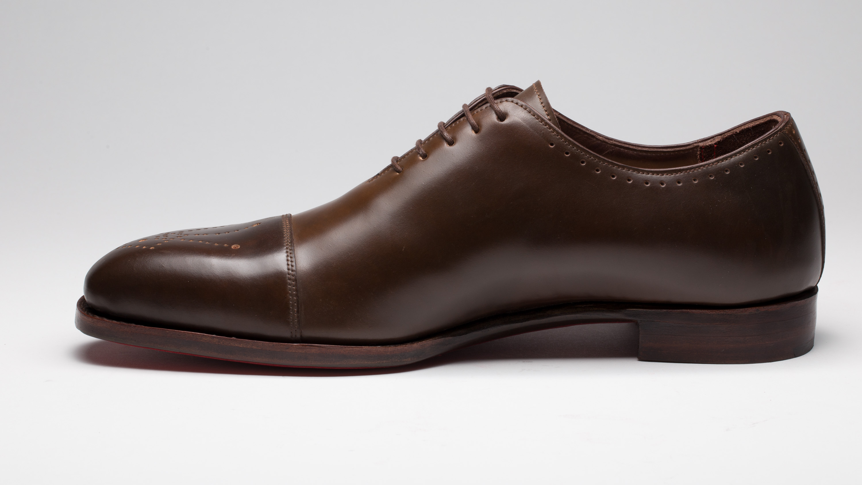 Herren Maßschuh aus braunem Pferdeleder